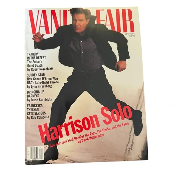 Vanity Fair 1993 Harrison Ford Magazine - Picture 2 of 8